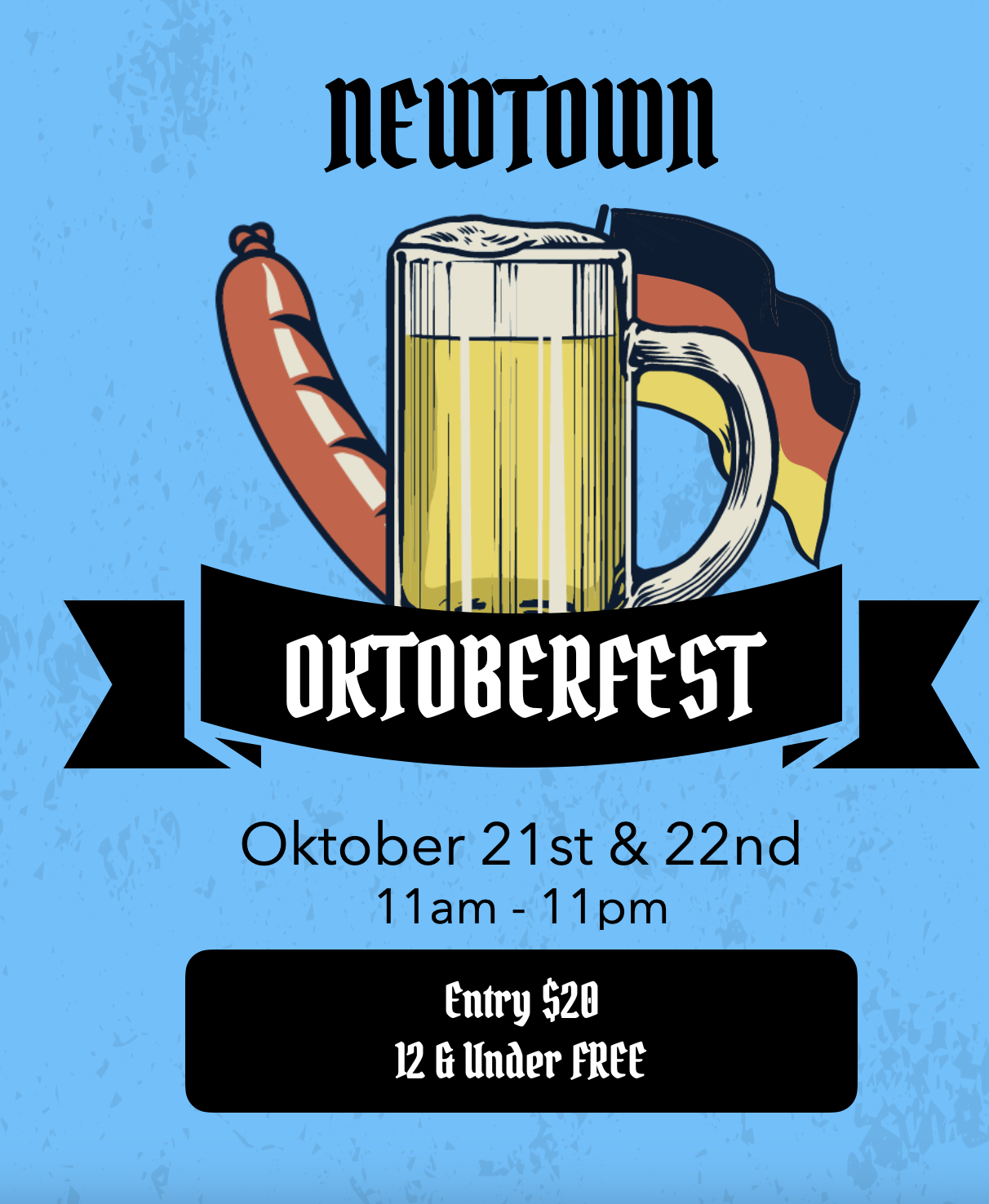 Oktoberfest Flyer Template for Pages •